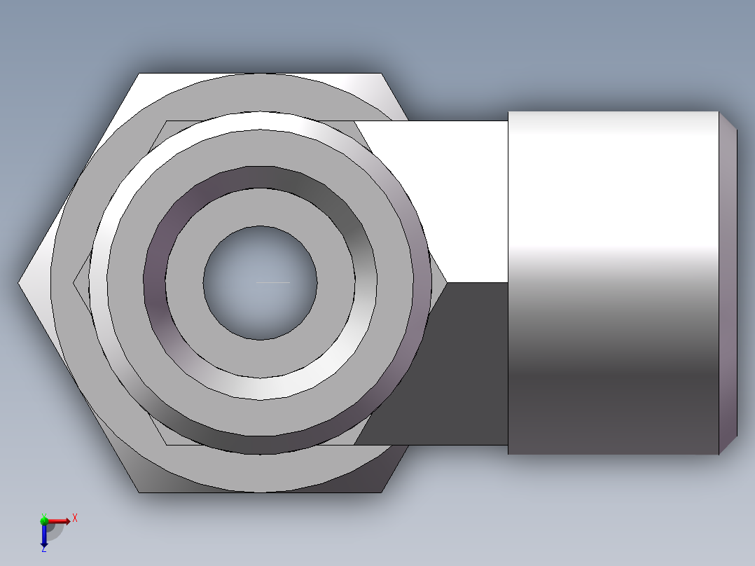 CC+CD 三通组合接头、CD-18俯视图