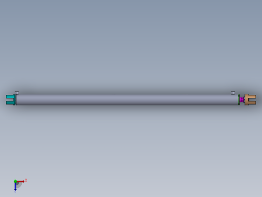 焊接式液压缸-70x40x1730-mm-1.snapshot.1俯视缩略图