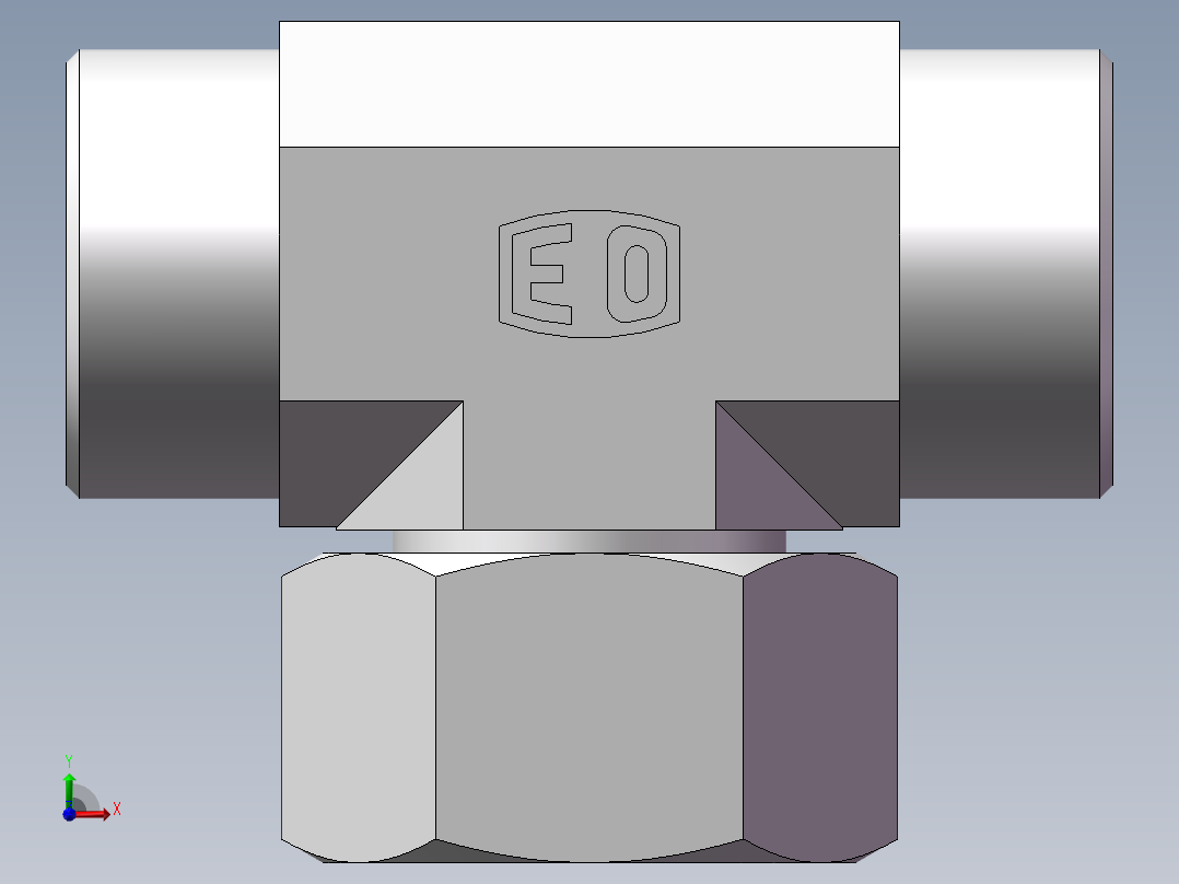 BC+BD 三通组合接头、BD-42前视图