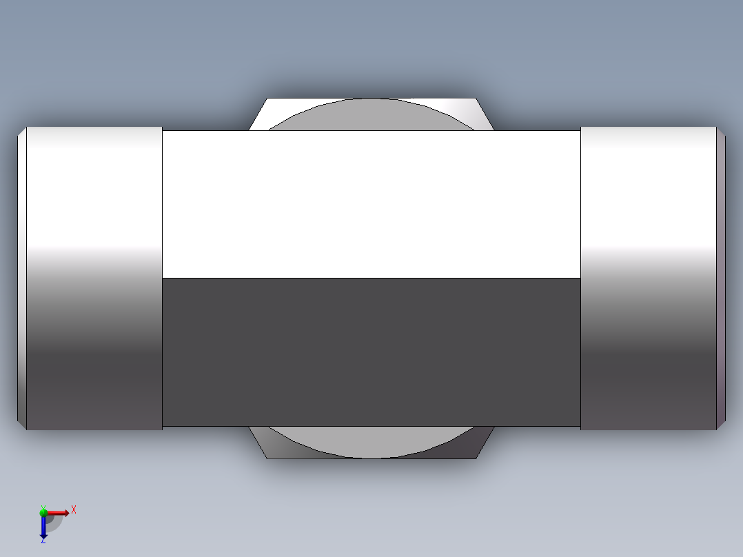 BC+BD 三通组合接头、BD-42俯视图