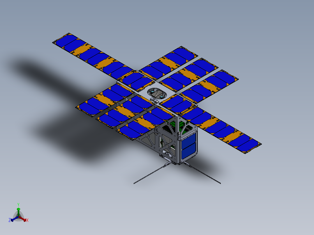卫星、空间站(63)正等轴测图