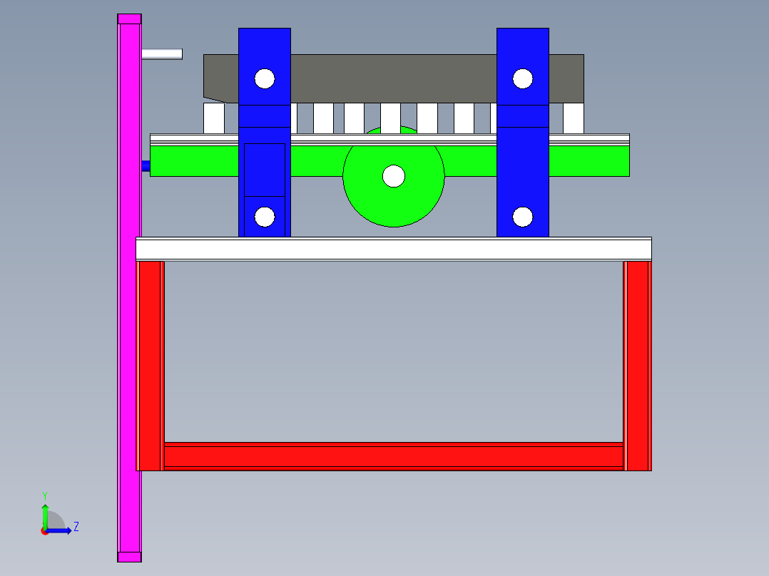 B2004581-木材切割机左视图