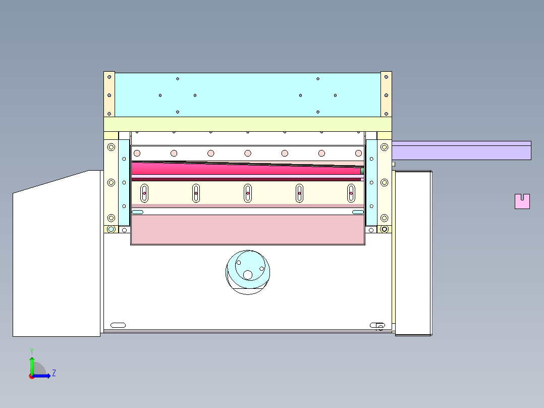 包装分切复卷机 MFS-120左视图