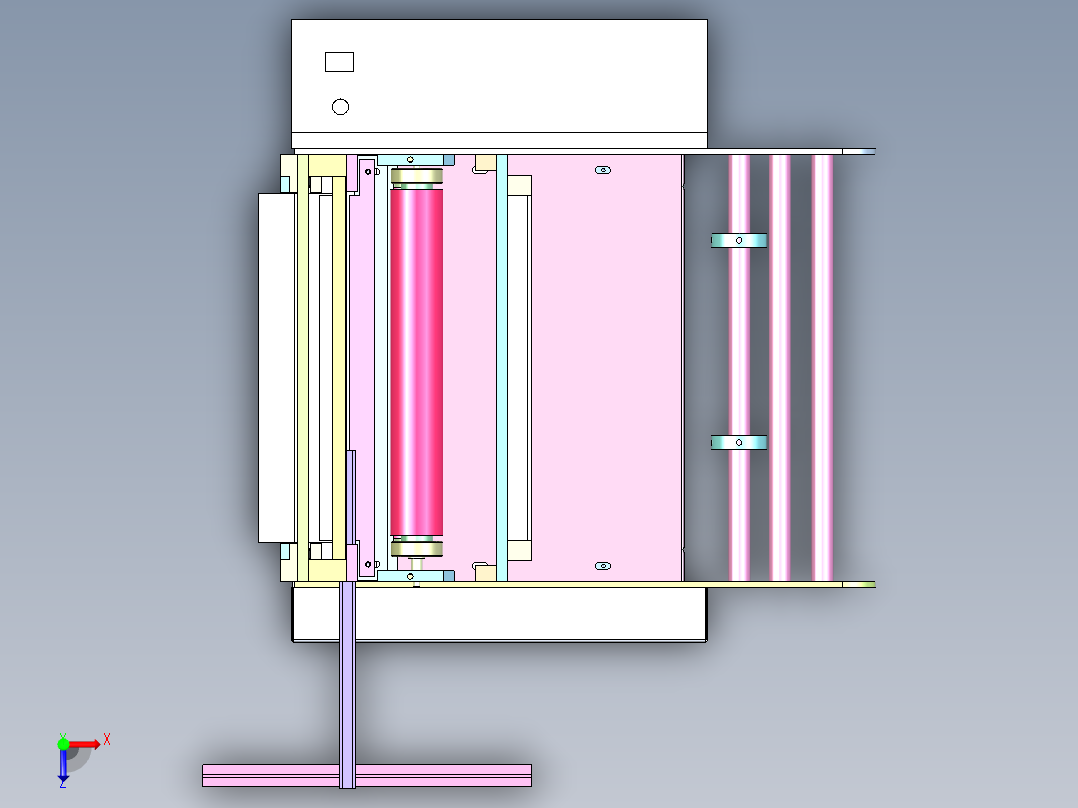 包装分切复卷机 MFS-120俯视图