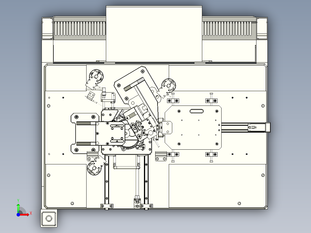 检测夹具3D模型前视图