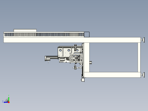 检测夹具3D模型右视缩略图