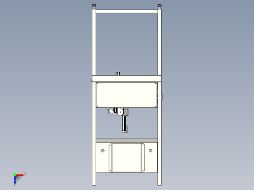 检测夹具3D模型俯视缩略图