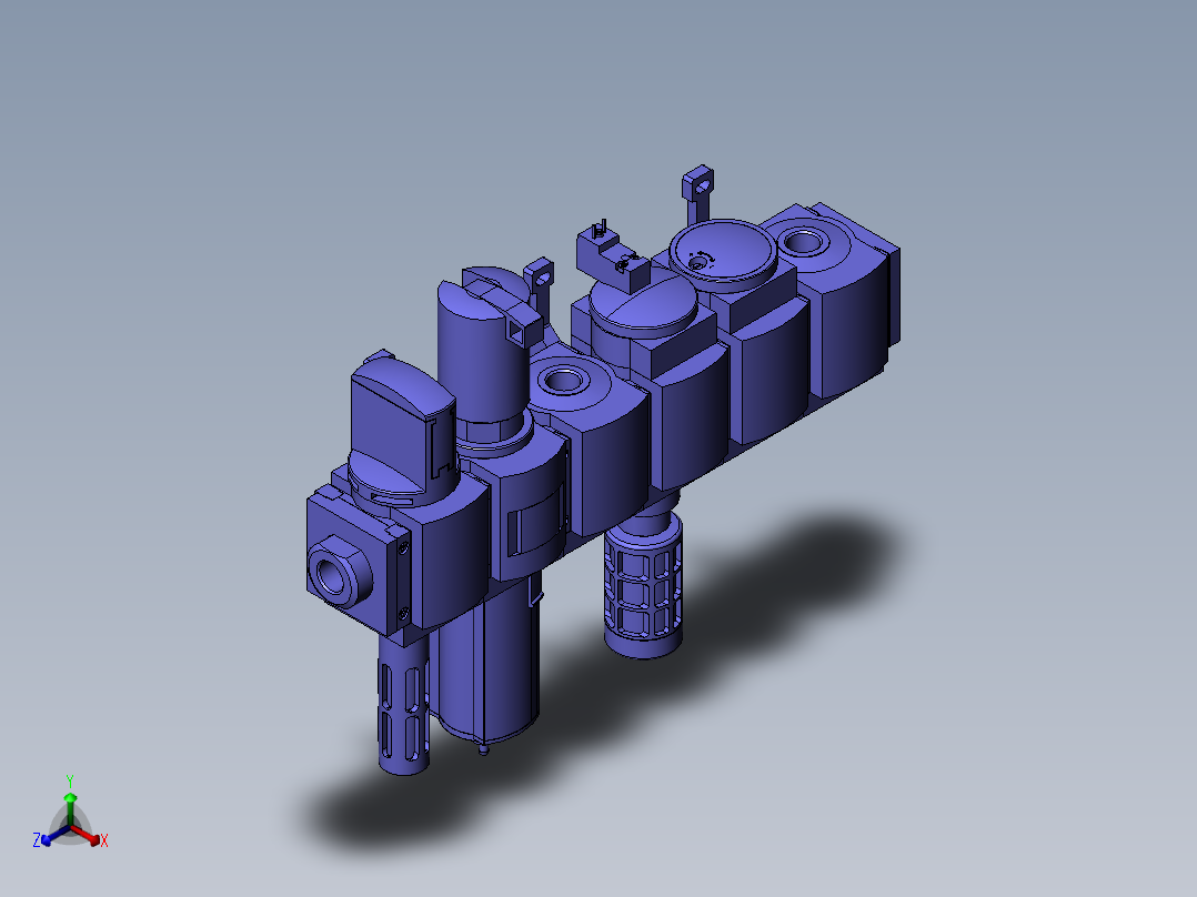 费斯托气源处理器531030_MSB6_AGD_C4_J12_F1_D7正等轴测图