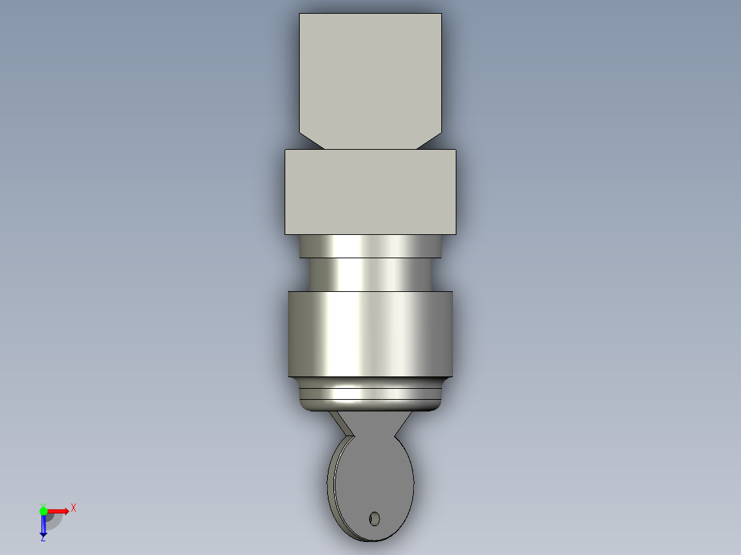 XB2BG21C_钥匙开关(Schneider)俯视图