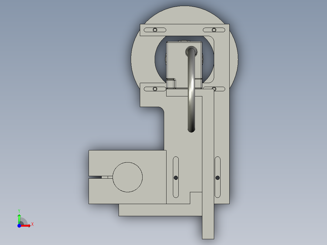 照相机单元组装前视图
