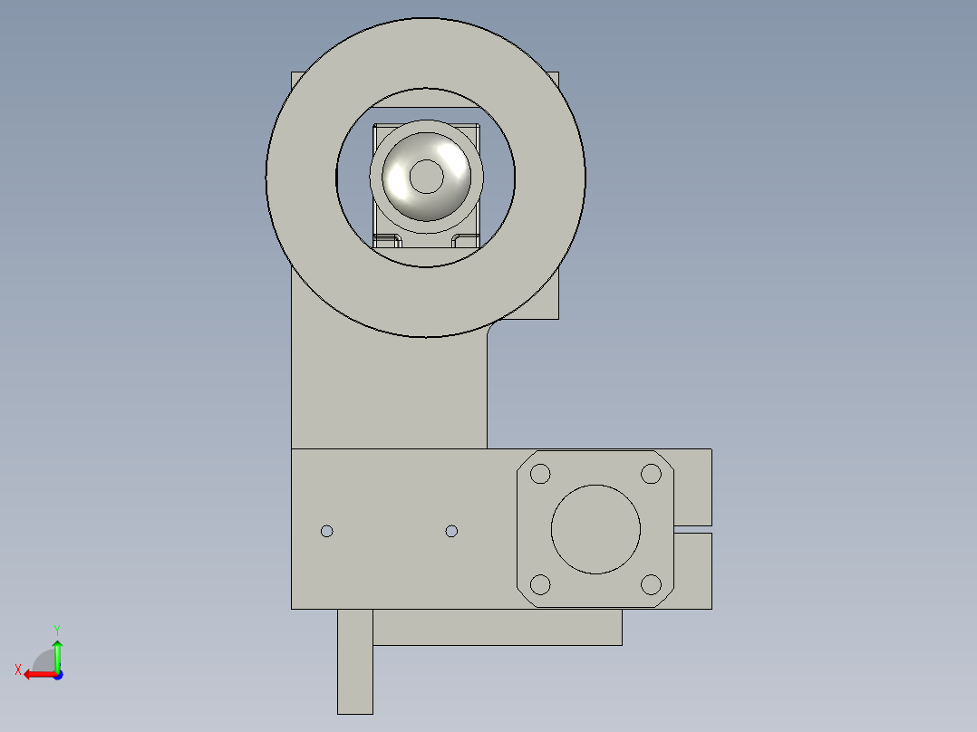 照相机单元组装后视图