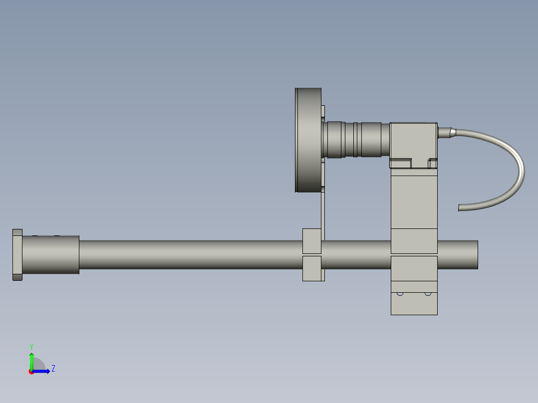 照相机单元组装左视图