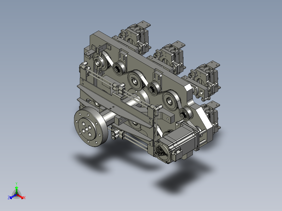 SZ-00-手爪总装图正等轴测图