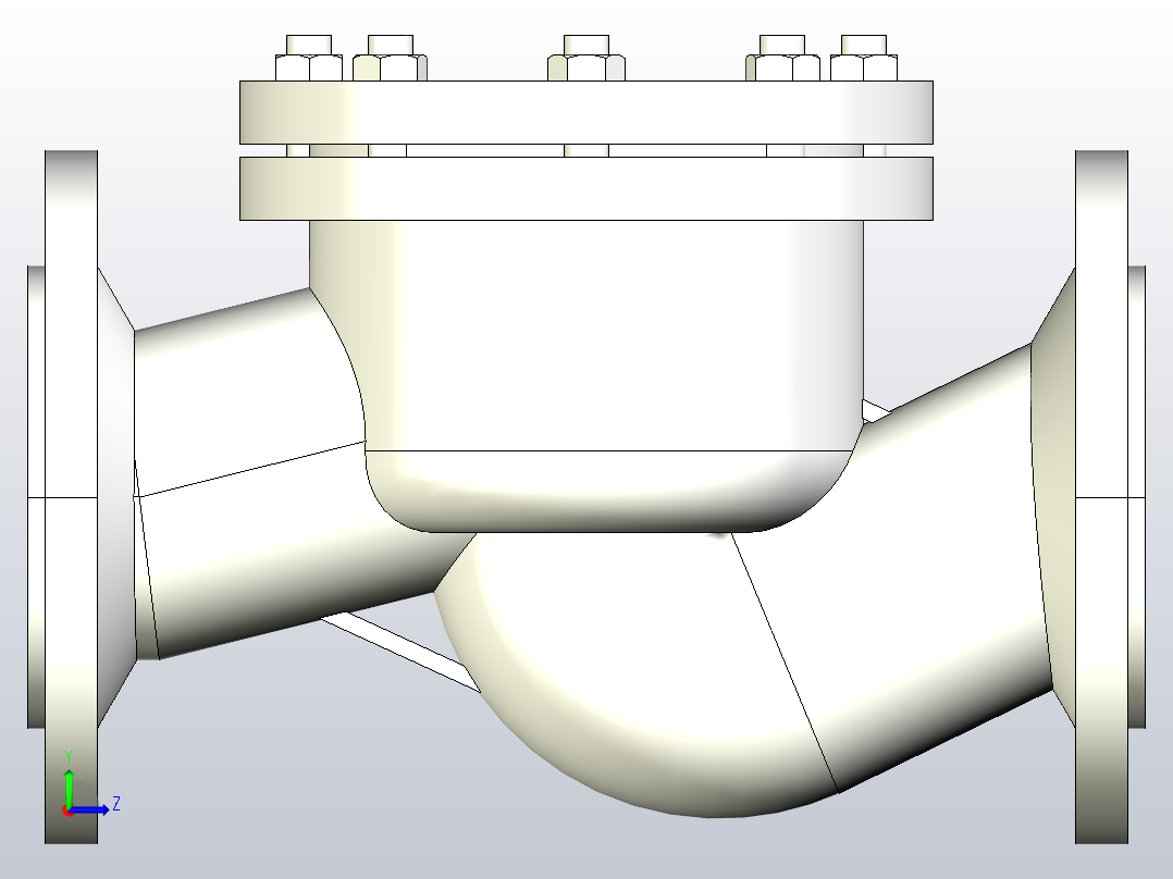 H41H-W-Y-16 升降式止回阀[65]左视图