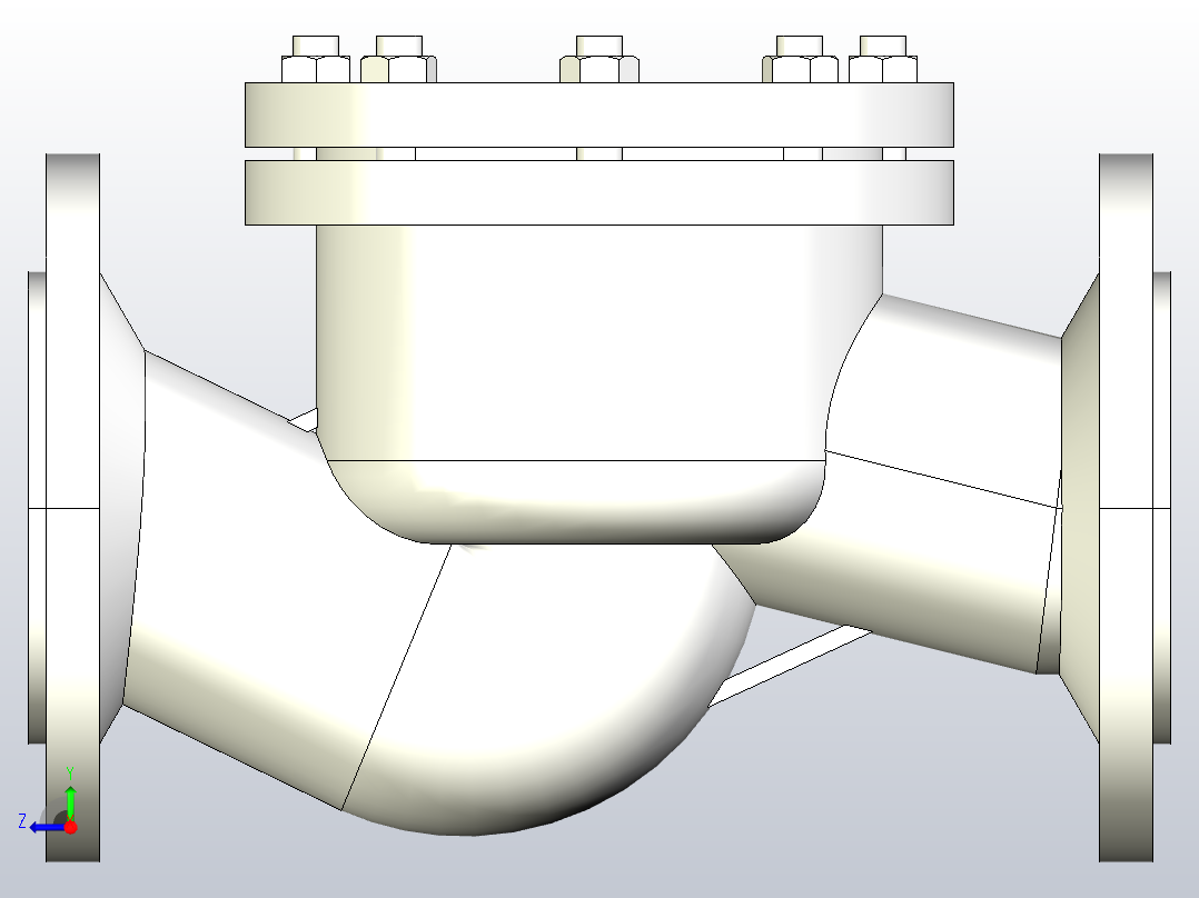 H41H-W-Y-16 升降式止回阀[65]右视图