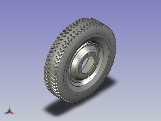700轮胎正等轴测缩略图