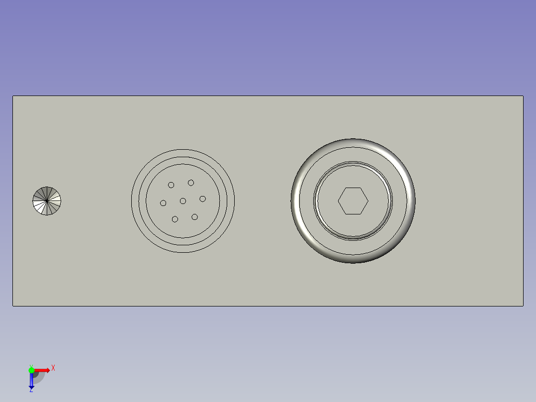 硬度探头D-LXYC-BOSS俯视图