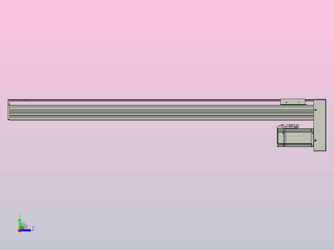 日规模组半封闭丝杆TPA-HNR-85S-1610C-L850-MP-C-P20-N3左视图