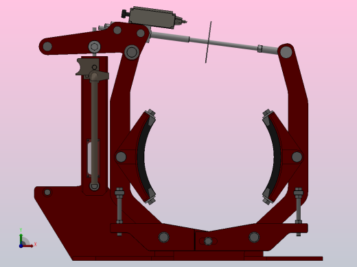YWZ6.YWZE系列电力液压鼓式制动器YWZ6400／80-ⅠB-WC.RL.WC前视缩略图