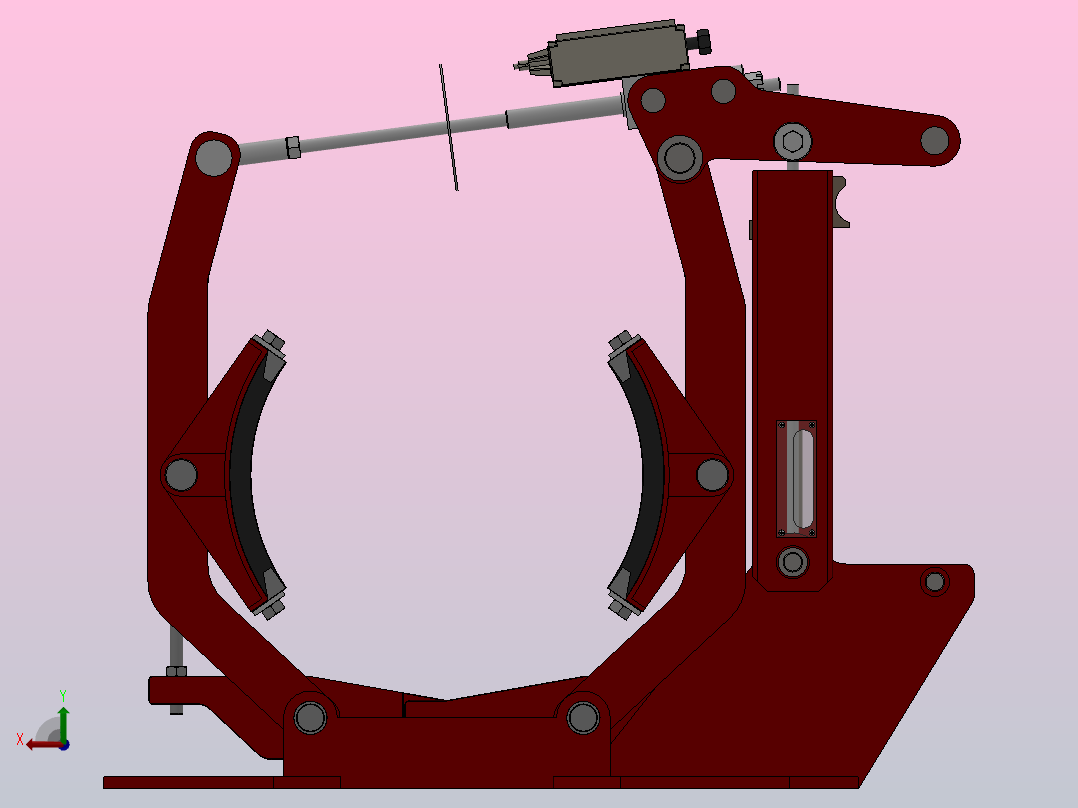 YWZ6.YWZE系列电力液压鼓式制动器YWZ6400／80-ⅠB-WC.RL.WC后视图