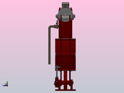 YWZ6.YWZE系列电力液压鼓式制动器YWZ6400／80-ⅠB-WC.RL.WC右视缩略图