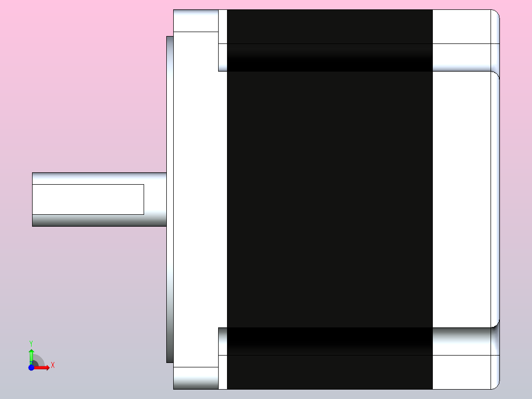 863S22三相NEMA34步进电机2纳米前视图