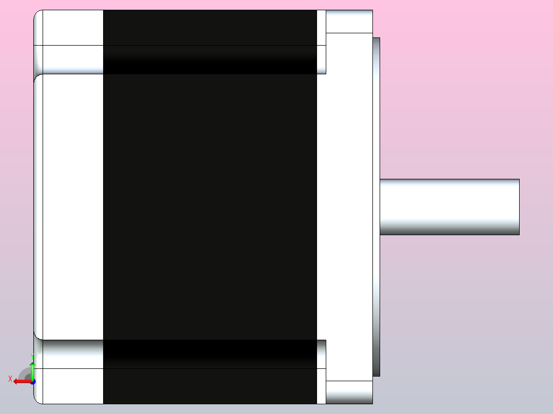 863S22三相NEMA34步进电机2纳米后视图