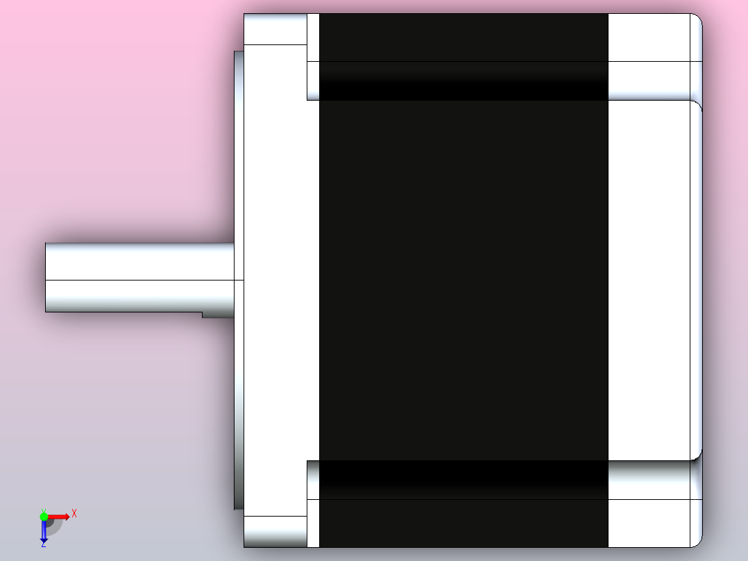 863S22三相NEMA34步进电机2纳米俯视图