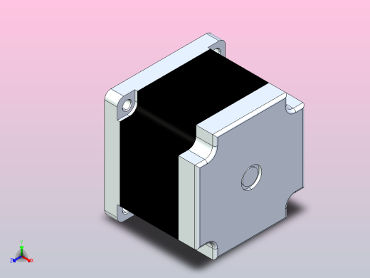 863S22三相NEMA34步进电机2纳米正等轴测缩略图