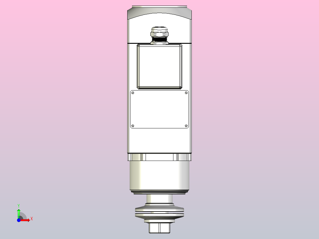 4147A-SCF22铝材精密锯切系列电主轴[SFM4147A-12-1.5KW-SCF22]前视图
