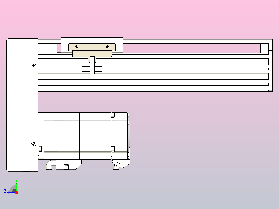 日规模组半封闭丝杆TPA-HNR-85S-1610C-L150-MP-Y-P20-N3右视图