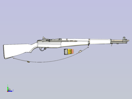 M1 Garand Reference Model左视缩略图