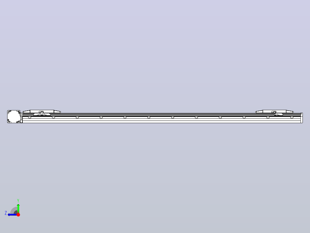 皮带直线轴双滑块型TPA-GCBS-150-P80-L600-DL-M75-N3右视图