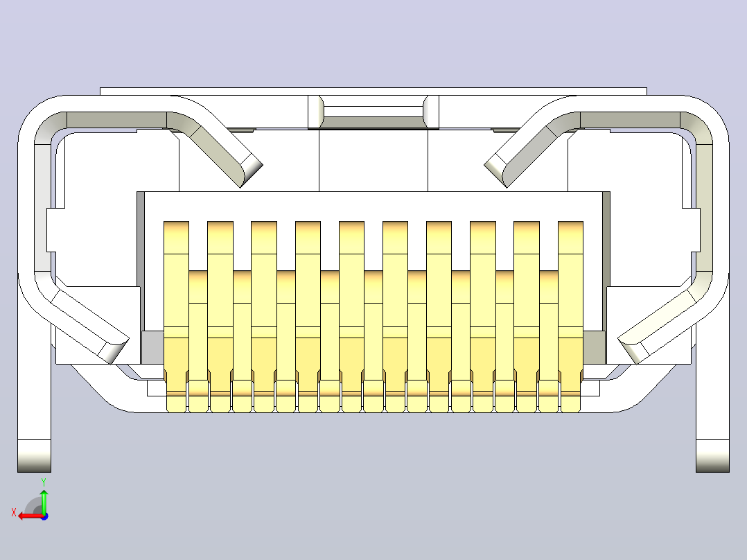 hdmi插座后视图