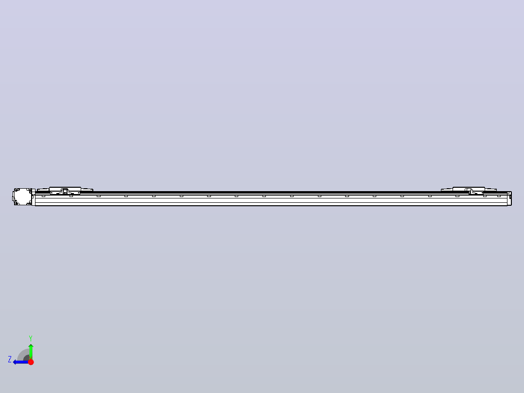 皮带直线轴双滑块型TPA-GCBS-120-P70-L625-DL-M20-N3右视图