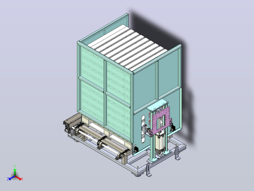 托盘堆垛机3D图纸 x_t格式