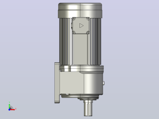 3.7KW-CH型卧式三相铝毂（刹车）马达减速机_CH40-3700前视缩略图