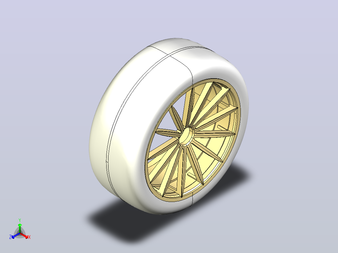 15号车轮正等轴测图