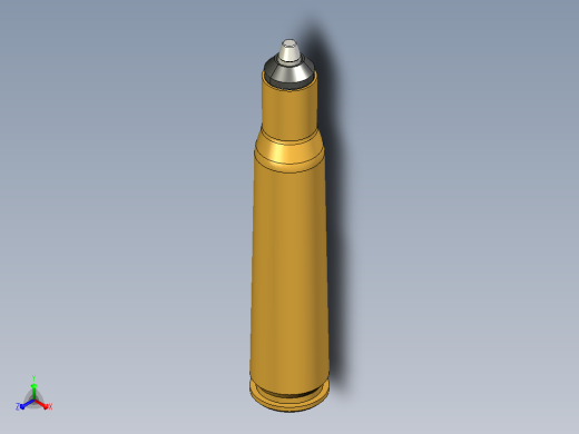 弹膛22 装在 .50 bmg 中正等轴测缩略图