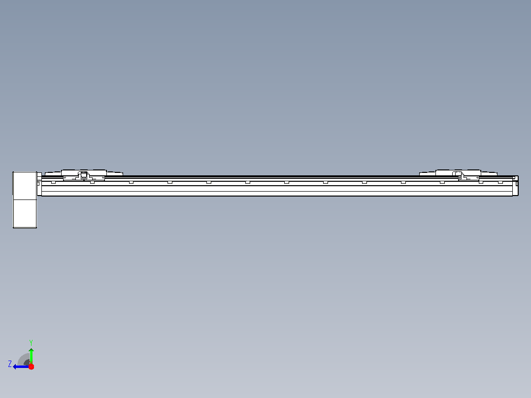 皮带直线轴双滑块型TPA-GCBS-120-P70-L375-RP-M20-N3右视图