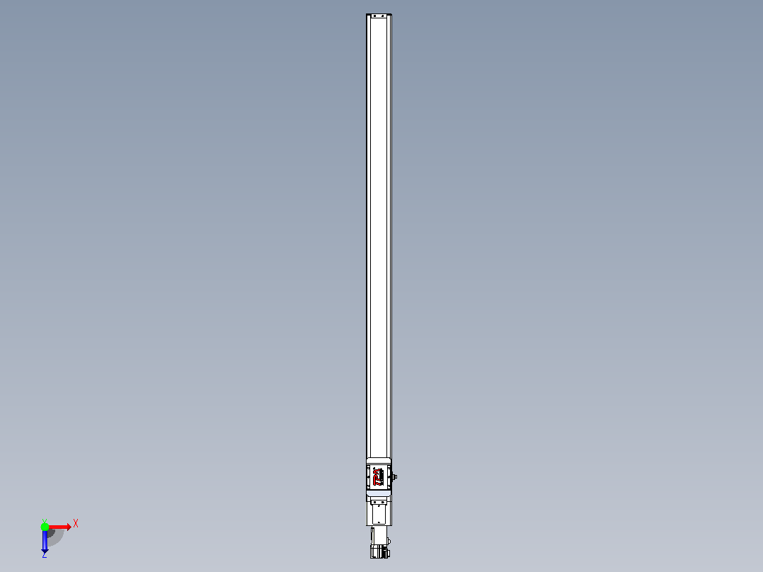 滚珠丝杠直线轴带导轨全封闭TPA-HCR-65S-1610C-L1100-M-C-P10-N3俯视图
