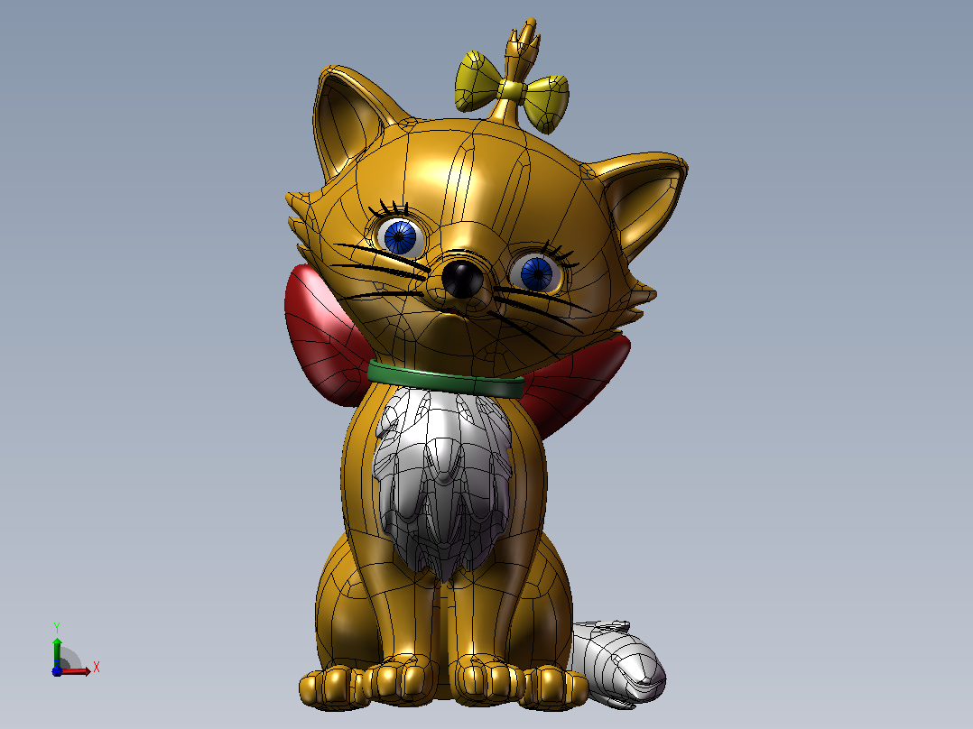 猫咪前视图