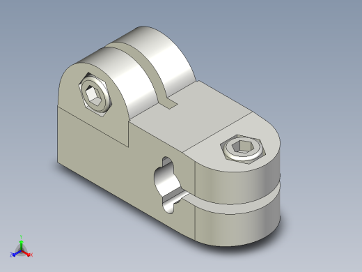GN191T形管夹头固定夹管夹支撑正等轴测缩略图