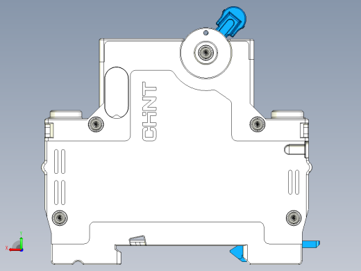 NBDP-63 3P&amp;N小型断路器三维模型202404后视缩略图