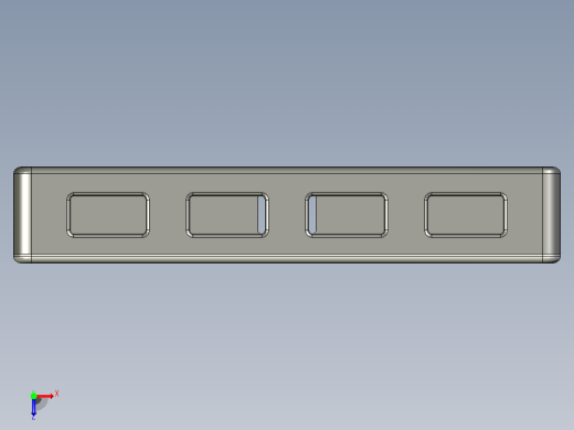 QC USB 充电器外壳 （XFW-KC42-4）俯视缩略图