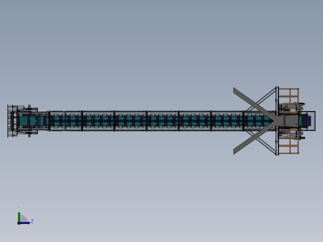 斗式提升机sw16可编辑左视图