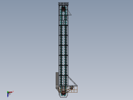斗式提升机sw16可编辑俯视缩略图
