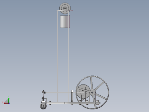 S形无碳小车 SW打开内含运动 和装配 3D图1后视缩略图