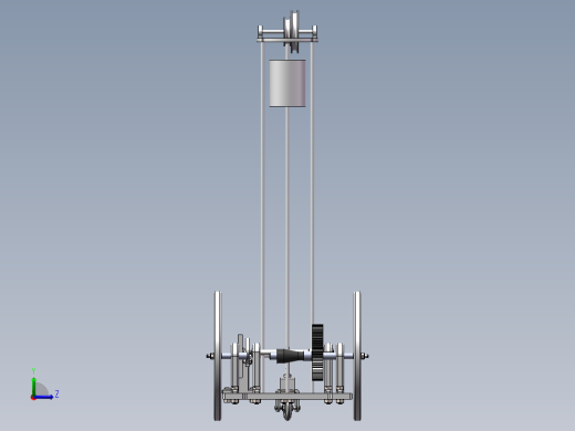 S形无碳小车 SW打开内含运动 和装配 3D图1左视缩略图