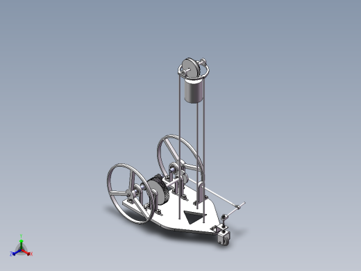 S形无碳小车 SW打开内含运动 和装配 3D图1正等轴测缩略图